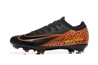 Nike Air Zoom Mercurial Vapor 16 Elite FG Low-Tops Football Boots - Black/Orange/Yellow