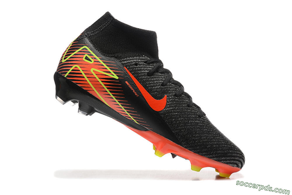 Nike Air Zoom Mercurial Superfly 10 Elite FG High-Tops Football Boots - Black/Red/Yellow 4