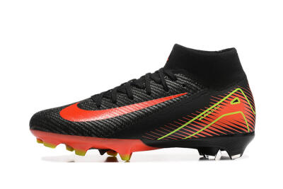 Nike Air Zoom Mercurial Superfly 10 Elite FG High-Tops Football Boots - Black/Red/Yellow