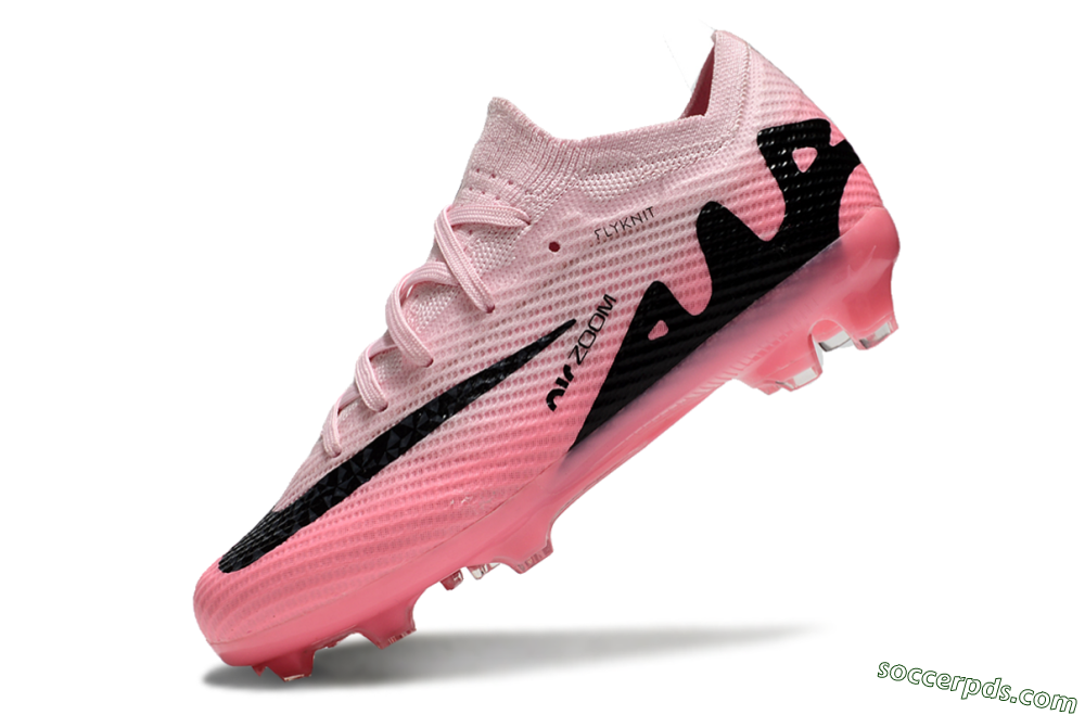 Kids Nike Air Zoom Mercurial Vapor 15 Elite FG Low-Tops Football Boots - Pink/Black 5
