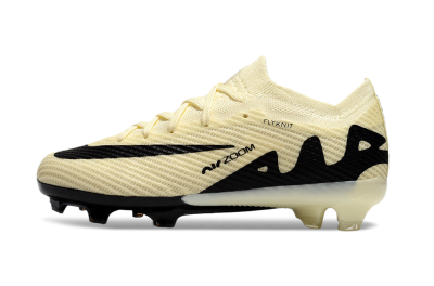 Kids Nike Air Zoom Mercurial Vapor 15 Elite FG Low-Tops Football Boots - Beige/Black
