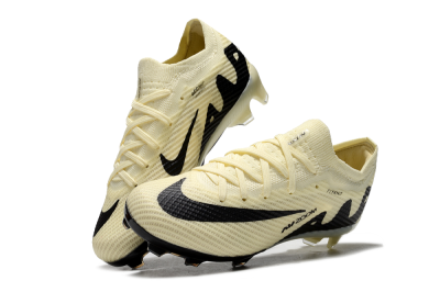 Kids Nike Air Zoom Mercurial Vapor 15 Elite FG Low-Tops Football Boots - Beige/Black