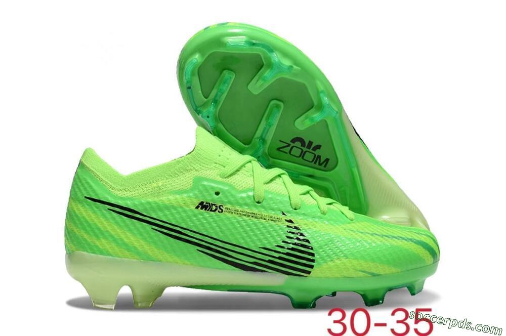 Kids Nike Air Zoom Mercurial Vapor 15 Elite FG Low-Tops Football Boots - Yellow/Black 1