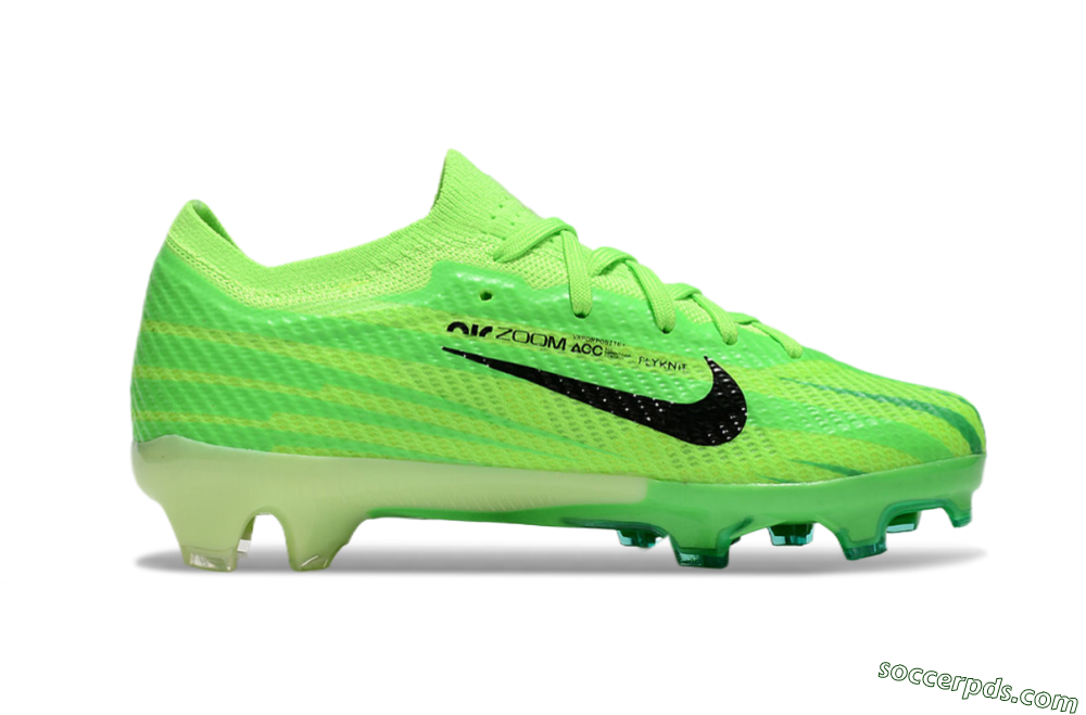 Kids Nike Air Zoom Mercurial Vapor 15 Elite FG Low-Tops Football Boots - Yellow/Black 6