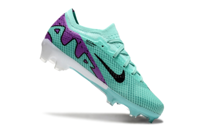 Kids Nike Air Zoom Mercurial Vapor 15 Elite FG Low-Tops Football Boots - Jade/Purple/Black