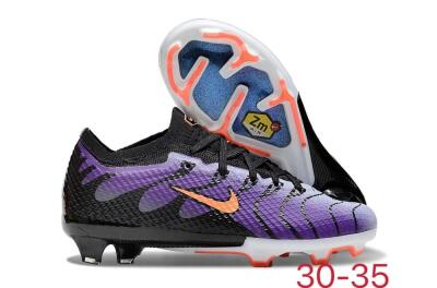 Kids Nike Air Zoom Mercurial Vapor 15 Elite FG Low-Tops Football Boots - Purple/Orange/Black
