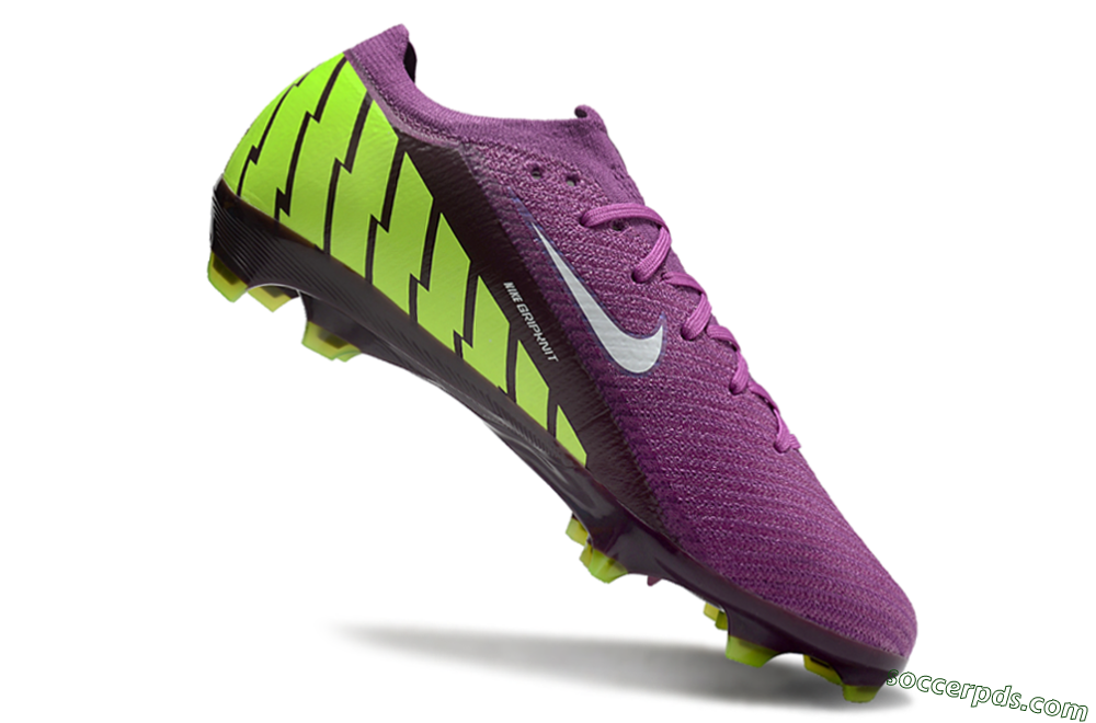 Nike Air Zoom Mercurial Vapor 16 Elite FG Low-Tops Football Boots - Purple/White/Yellow/Brown 4