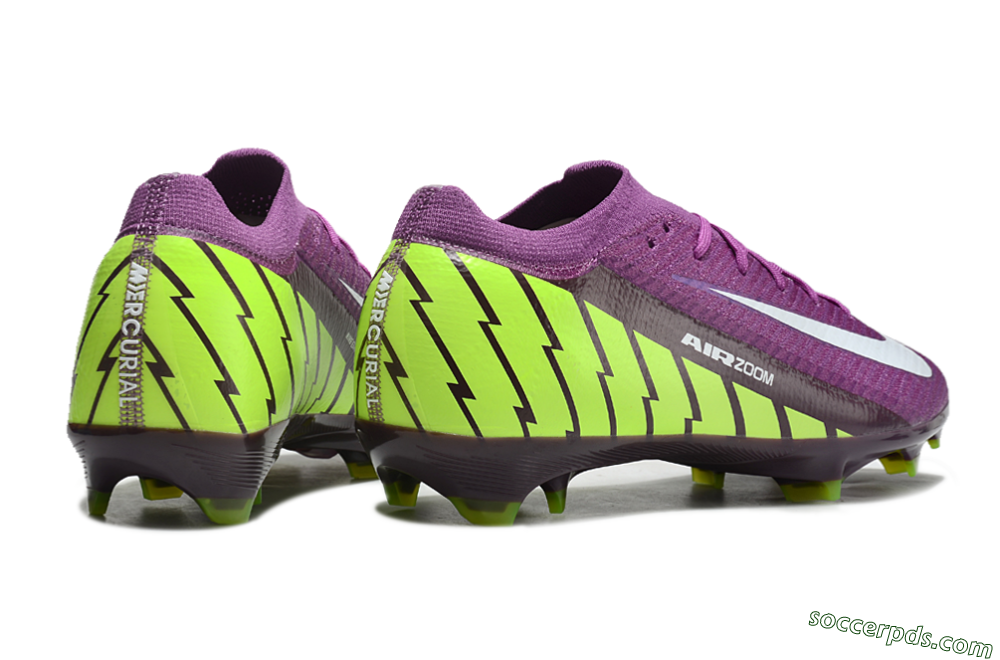 Nike Air Zoom Mercurial Vapor 16 Elite FG Low-Tops Football Boots - Purple/White/Yellow/Brown 6