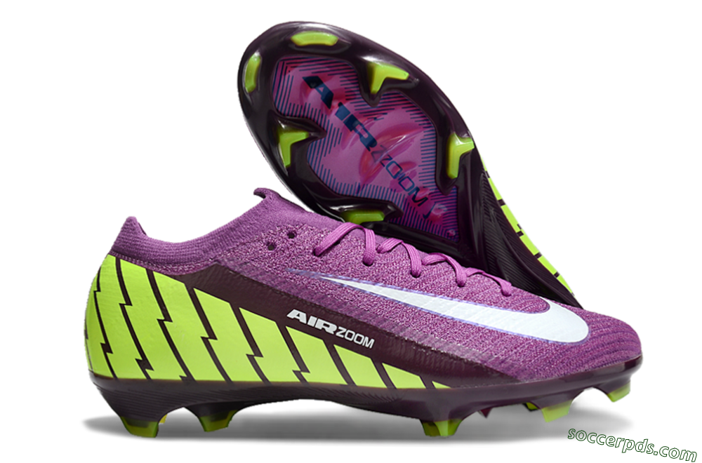 Nike Air Zoom Mercurial Vapor 16 Elite FG Low-Tops Football Boots - Purple/White/Yellow/Brown 1