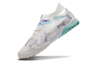 Puma Future Ultimate TF Low-Tops Football Shoes - Beige/Jade/Purple