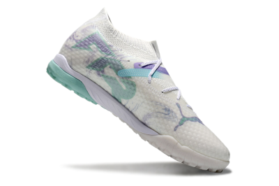 Puma Future Ultimate TF Low-Tops Football Shoes - Beige/Jade/Purple