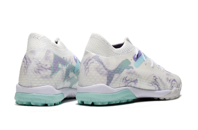 Puma Future Ultimate TF Low-Tops Football Shoes - Beige/Jade/Purple