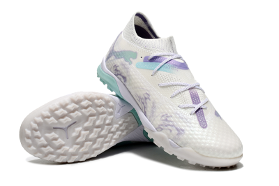 Puma Future Ultimate TF Low-Tops Football Shoes - Beige/Jade/Purple
