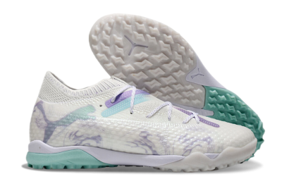 Puma Future Ultimate TF Low-Tops Football Shoes - Beige/Jade/Purple