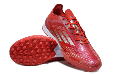 Adidas F50 Pro TF Low-Tops Football Shoes - Red/Silver/White