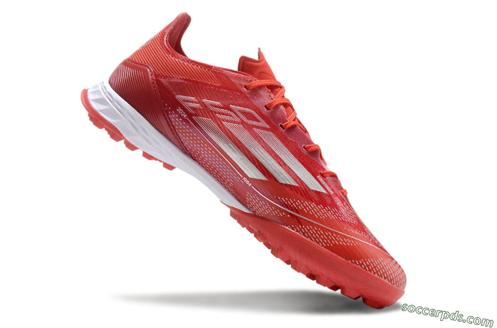 Adidas F50 Pro TF Low-Tops Football Shoes - Red/Silver/White 4