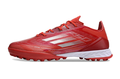 Adidas F50 Pro TF Low-Tops Football Shoes - Red/Silver/White