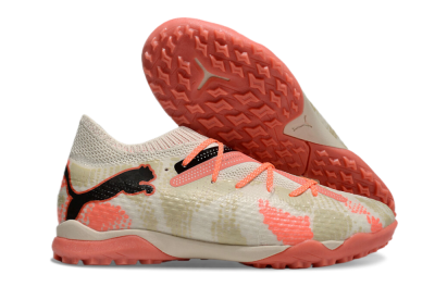 Puma Future Ultimate TF Low-Tops Football Shoes - Beige/Red/Black
