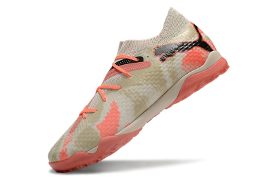 Puma Future Ultimate TF Low-Tops Football Shoes - Beige/Red/Black