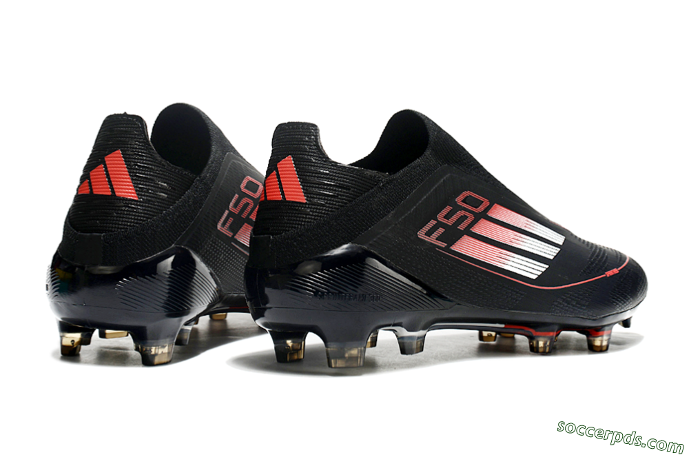 Adidas F50 Elite Laceless FG Low-Tops Football Boots - Black/White/Red 6
