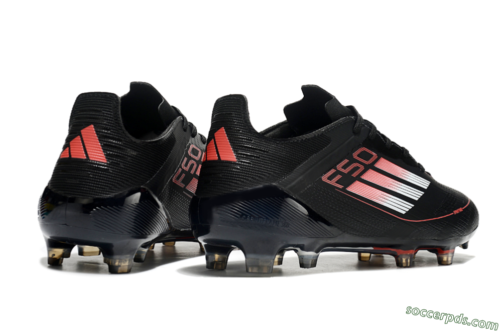 Adidas F50 Eltie FG Low-Tops Football Boots - Black/White/Red 6