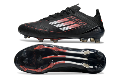 Adidas F50 Eltie FG Low-Tops Football Boots - Black/White/Red