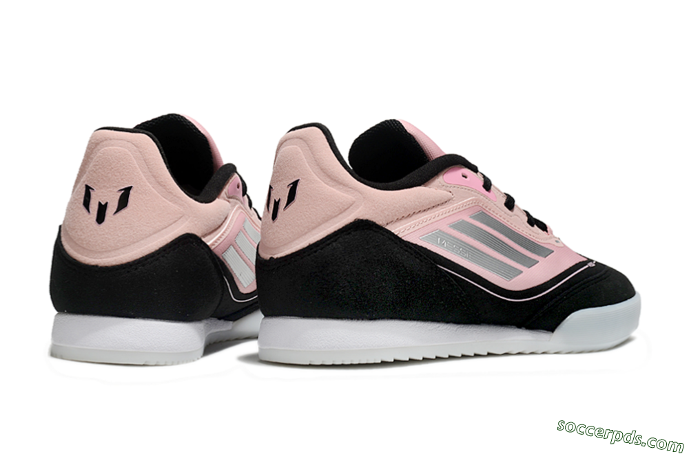 Messi Adizero F50 Freestyle IC Low-Tops Football Shoes - Pink/Silver/Black 6