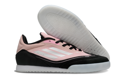 Messi Adizero F50 Freestyle IC Low-Tops Football Shoes - Pink/Silver/Black