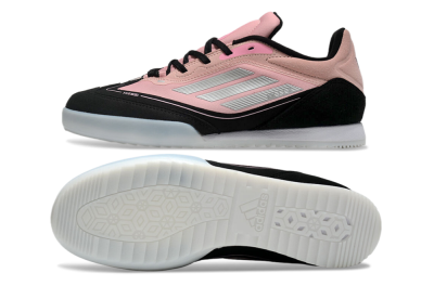 Messi Adizero F50 Freestyle IC Low-Tops Football Shoes - Pink/Silver/Black