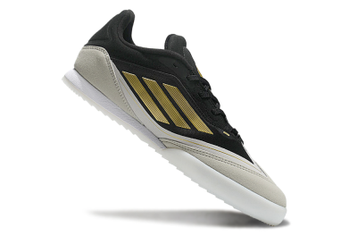Messi Adizero F50 Freestyle IC Low-Tops Football Shoes - Grey/Black/Gold