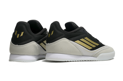 Messi Adizero F50 Freestyle IC Low-Tops Football Shoes - Grey/Black/Gold
