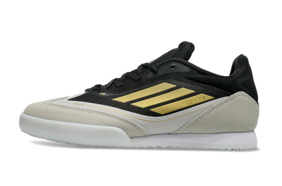 Messi Adizero F50 Freestyle IC Low-Tops Football Shoes - Grey/Black/Gold