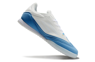 Messi Adizero F50 Freestyle IC Low-Tops Football Shoes - White/Blue/Grey