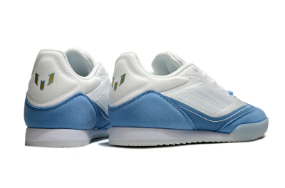 Messi Adizero F50 Freestyle IC Low-Tops Football Shoes - White/Blue/Grey