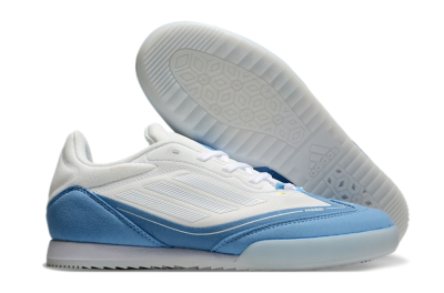 Messi Adizero F50 Freestyle IC Low-Tops Football Shoes - White/Blue/Grey