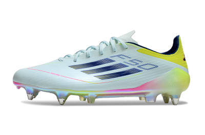 Adidas F50 Elite SG Low-Tops Football Boots - Jade/Yellow/Pink/Gold