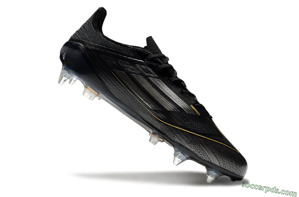 Adidas F50 Elite SG Low-Tops Football Boots - Black/Gold/Silver 4