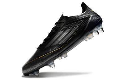Adidas F50 Elite SG Low-Tops Football Boots - Black/Gold/Silver