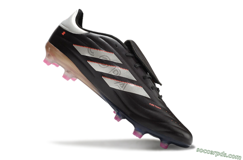 Adidas Copa Pure 2 FG Low-Tops Football Boots - Black/White/Blue 4