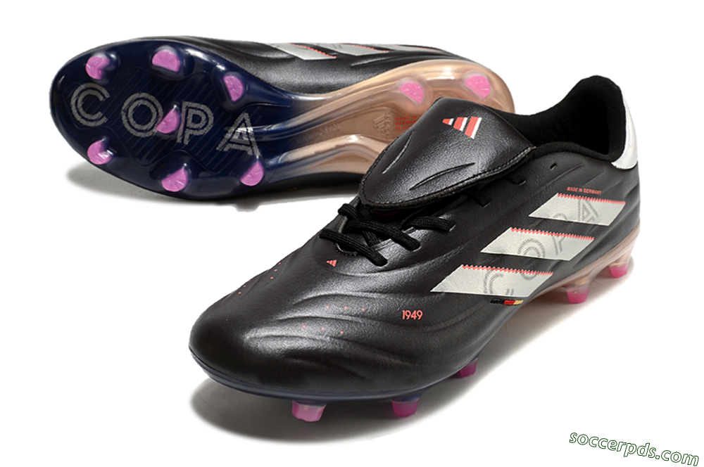Adidas Copa Pure 2 FG Low-Tops Football Boots - Black/White/Blue 3