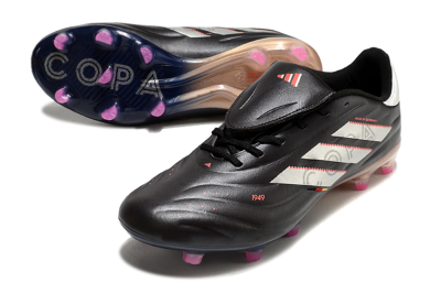 Adidas Copa Pure 2 FG Low-Tops Football Boots - Black/White/Blue