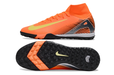 Nike Air Zoom Mercurial Superfly 10 Elite TF High-Tops Football Shoes - Red/Yellow/Black