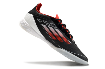 Adidas F50 Pro IC Low-Tops Football Shoes - Black/Red/White