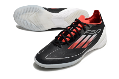 Adidas F50 Pro IC Low-Tops Football Shoes - Black/Red/White