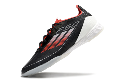 Adidas F50 Pro IC Low-Tops Football Shoes - Black/Red/White