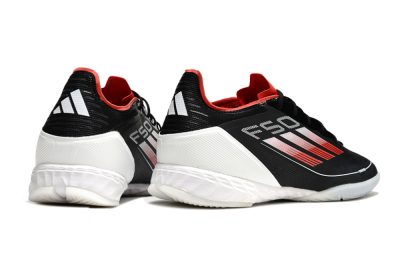 Adidas F50 Pro IC Low-Tops Football Shoes - Black/Red/White