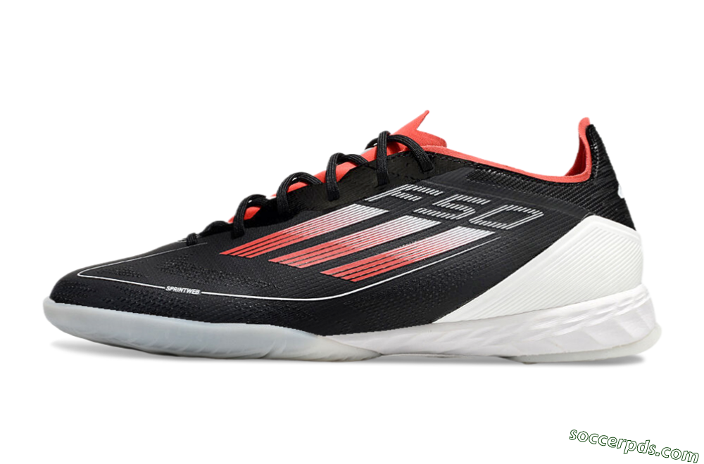 Adidas F50 Pro IC Low-Tops Football Shoes - Black/Red/White 2
