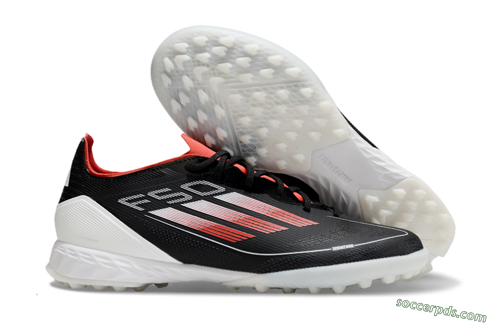 Adidas F50 Pro TF Low-Tops Football Shoes - Black/Red/White 1