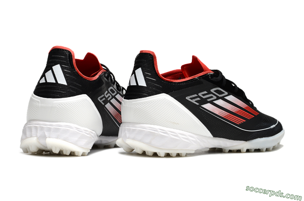 Adidas F50 Pro TF Low-Tops Football Shoes - Black/Red/White 6