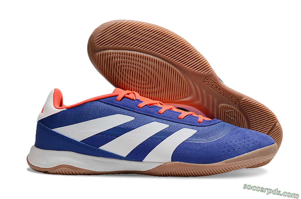 Adidas Predator 24 Elite IC Low-Tops Football Shoes - Blue/White/Brown 1